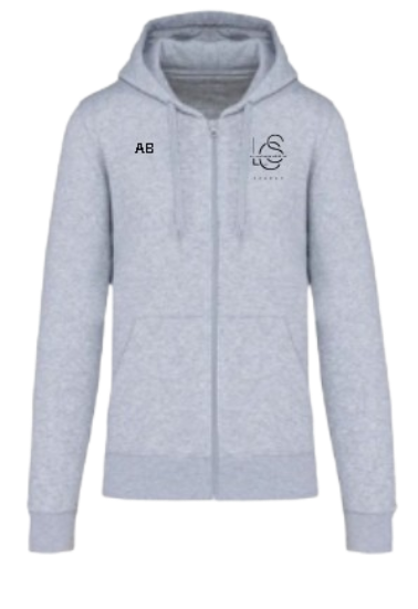 KARIBAN Sweat-shirt à capuche coresponsable à fermeture éclair Homme